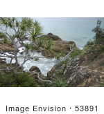 #53891 Royalty-Free Stock Photo Of A Rocky Coast
