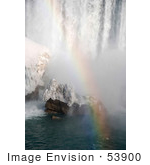 #53900 Royalty-Free Stock Photo Of Niagara Falls In Winter Canadian Side