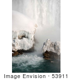 #53911 Royalty-Free Stock Photo Of Niagara Falls In Winter Canadian Side