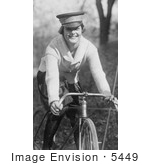 #5449 Female Bike Messenger