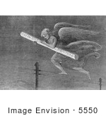 #5550 Angel Carrying Telegraph