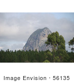 #56135 Royalty-Free Stock Photo Of A View Of The Glass House Mountains Queensland Australia
