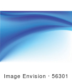 #56301 Royalty-Free (Rf) Clip Art Illustration Of A Blue Smooth Curve Background