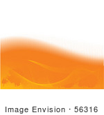 #56316 Royalty-Free (Rf) Clip Art Illustration Of An Abstract Orange Background With A Top White Half Over Orange