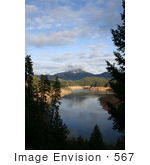 #567 Image Of Applegate Lake And A Snow Capped Mountain January Of 2006