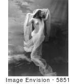 #5851 Nude Draped in Sheer Cloth by JVPD
