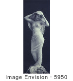 #5950 Nude Woman With Sheer Fabric by JVPD