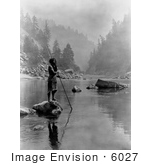#6027 Hupa Man With Spear