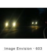 #603 Picture Of Bright Car Lights At Night