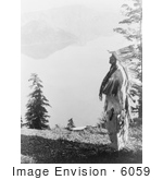 #6059 Klamath Indian Chief At Crater Lake