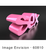 #60810 Royalty-Free (Rf) Illustration Of The 3d Word Sex - Version 3