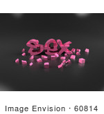 #60814 Royalty-Free (Rf) Illustration Of Particles Around The 3d Word Sex - Version 1