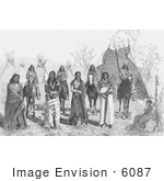 #6087 Group Of Bannock Indians