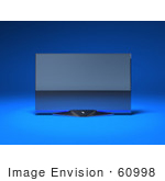#60998 Royalty-Free (Rf) Illustration Of A Slim Flat 3d Plasma Television Screen On A Mount - Version 5