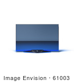 #61003 Royalty-Free (Rf) Illustration Of A Slim Flat Screen 3d Plasma Television - Version 10