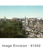 #61042 Royalty-Free Historical Photochrom Stock Photo Of A View Down On Tremont Street, Boston, Massachusetts In 1904 by JVPD