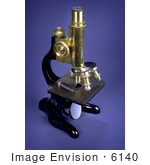 #6140 Stock Photography Of A 1913 E Leitz-Wetzlar Microscope
