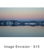 #615 Image Of A Crater Lake Sunset In February