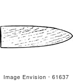 #61637 Clipart Of A Muskrat Fur Pattern Stretching Board In Black And White - Royalty Free Vector Illustration