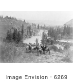#6269 Spokane Indians On Horses