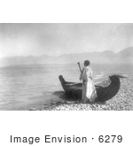 #6279 Kutenai Woman With Canoe