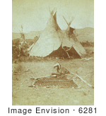 #6281 Nez Perce Indians And Tipis