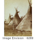 #6289 Nez Perce Indian Tipis by JVPD