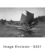 #6331 Kwakiutl Indian Canoes