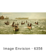 #6358 Indians Fishing On The Saint Marys River