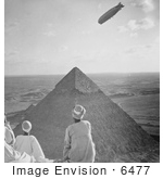 #6477 Graf Zeppelin Over Pyramids of Giza by JVPD