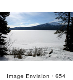 #654 Image Of Diamond Lake In February