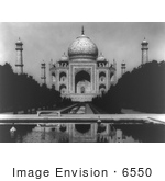 #6550 Taj Mahal And Reflecting Pool