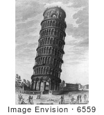 #6559 Leaning Tower Of Pisa Italy