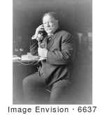 #6637 William Howard Taft On Phone