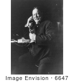#6647 William Howard Taft On Telephone