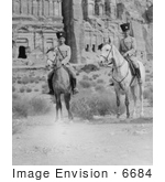 #6684 Turkish Soldiers On Horseback At Petra