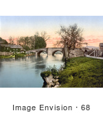 #68 Historical Stock Photography Of Buildings Of The Village Of Eamont Bridge On The River In Penrith Cumbria England Uk