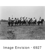 #6927 Stock Image: Cheyenne Indian Chiefs On Horses