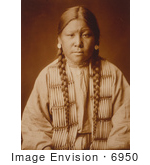 #6950 Stock Photograph Of A Cheyenne Native Girl
