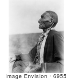 #6955 Stock Image: Cheyenne Peyote Native American Man
