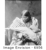 #6956 Stock Photograph: Cheyenne Indian Mother With Baby