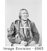 #6965 Stock Image: Cheyenne Native Man Named Little Robe