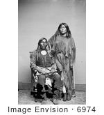 #6974 Stock Image: Kiowa Indians, Lone Wolf and Etla by JVPD