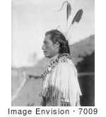#7009 Stock Photograph Of A Mandan Indian Called Crow’S Heart