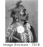 #7018 Stock Photography: Crow Native American Man Called Medicine Crow