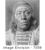 #7059 Stock Photography: Crow Indian Man Called Leads The Wolf