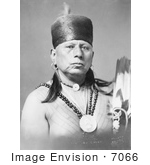 #7066 Stock Image of an Osage Native American Chief Called Bacon Rind by JVPD