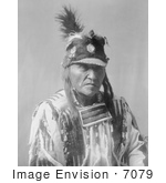 #7079 Stock Photography: Crow Native American Man Called Forked Iron