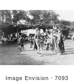 #7093 Stock Image Of Skidi And Wichita Indian Dancers