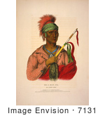 #7131 Ioway Native American Indian Chief Ne-O-Mon-Ne